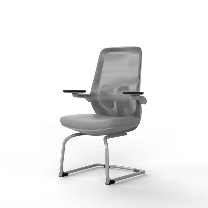 با صندلی کنفرانس اداری مشبک Y-SEATER با تکیه‌گاه میانی و بازوهای 2D، خنک و راحت بمانید.