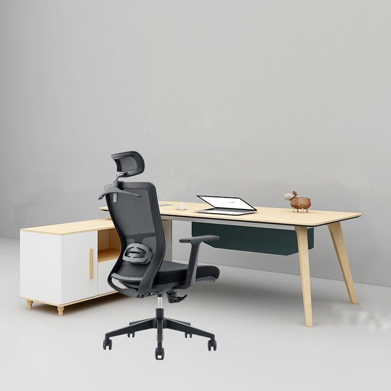 650*690*1150-1250mm صندلی اداری لوکس قابل تنظیم با پارچه شبکه و بازوپای ثابت