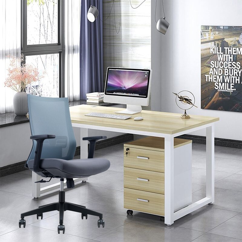 طراحی مدرن سبک پارچه ای مشبک پشتی صندلی اداری اجرایی با بازوهای دو بعدی ارگونومیک