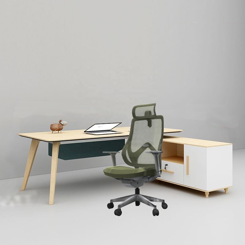 مکانیسم شاسی Drive-by-Wire پشت بلند صندلی اداری چرخش دار با پارچه کامل میش