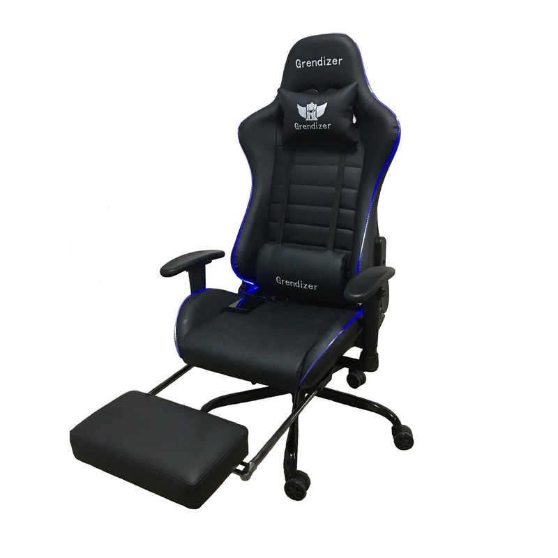 Synthetic Leather RGB Gaming Chair with Massage Function RGB Lights and High Comfort