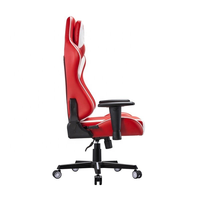 Comfortable E-sports Chair Revolving Professional White PU Leather Racing Gaming Chair