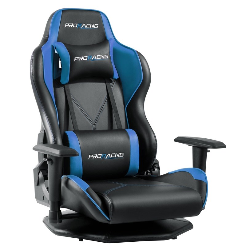HCYZ Gray PVC Leather Computer Gaming Chair with Rotating Design Affordable and Durable